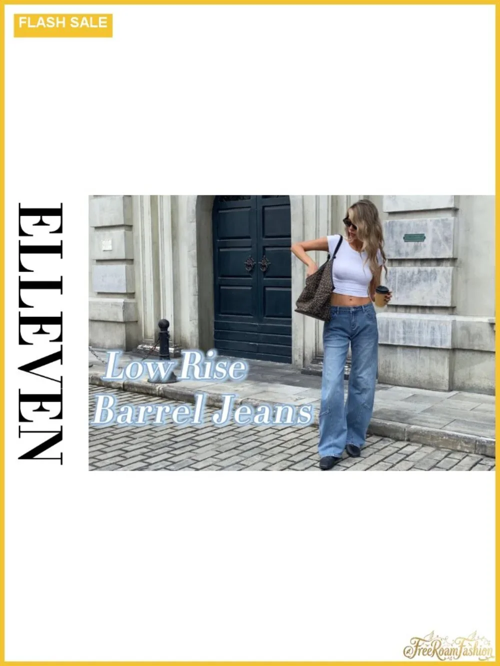Low Rise Baggy Barrel Jeans Women Wide Leg Denim